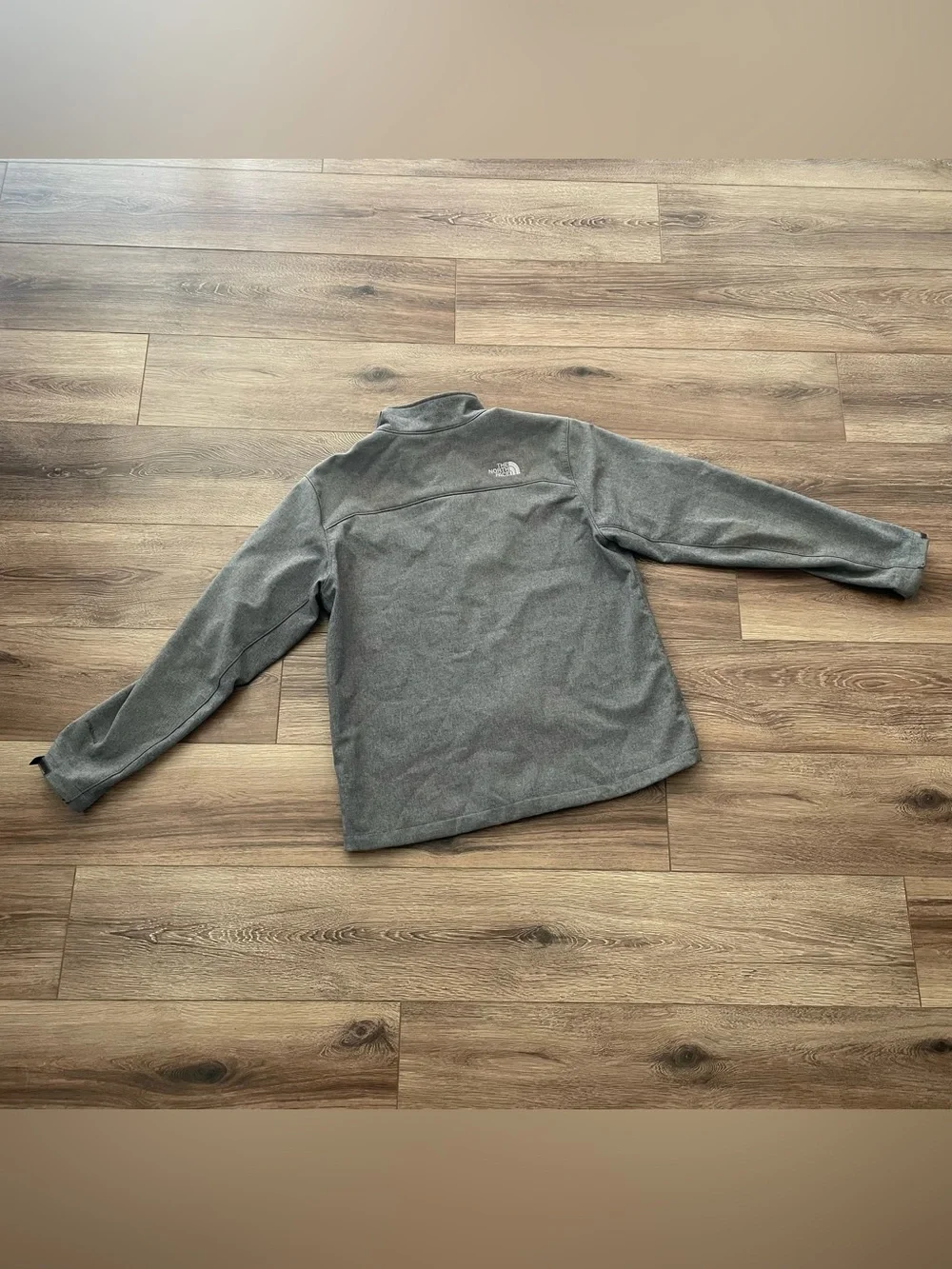 The North Face Heather Gray Apex Bionic Softshell Jacket Large